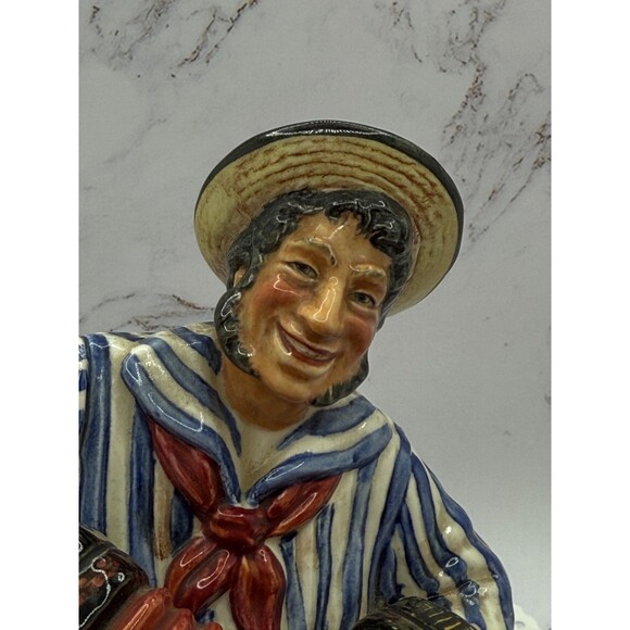 Royal‎ Doulton 2172 Retired Jolly Sailor w/ Accordion Figurine, 6.75" Tall - Picture 8 of 16